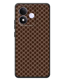 Чехол для Xiaomi Redmi Note 17 с картинкой «Gucci — шоколадная сетка» Чехол для Xiaomi Redmi Note 17 с картинкой «Gucci — шоколадная сетка»