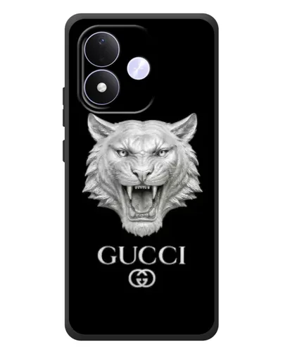 Чохол для Xiaomi Redmi Note 17 з картинкою «Gucci — срібний лев» Чохол для Xiaomi Redmi Note 17 з картинкою «Gucci — срібний лев»