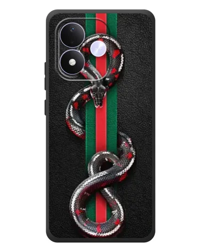 Чохол для Xiaomi Redmi Note 17 з картинкою «Gucci — змія на смузі» Чохол для Xiaomi Redmi Note 17 з картинкою «Gucci — змія на смузі»