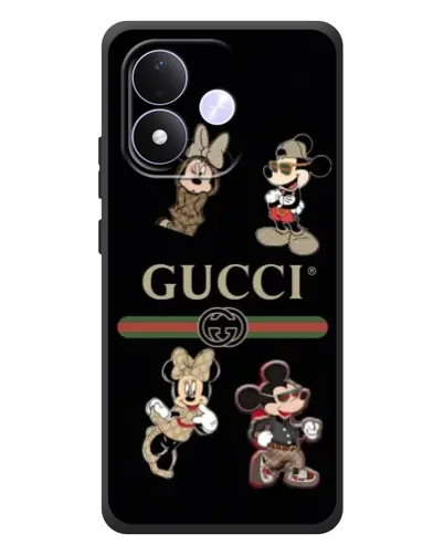 Чохол для Xiaomi Redmi Note 17 з картинкою «Gucci — герої Disney та монограма» Чохол для Xiaomi Redmi Note 17 з картинкою «Gucci — герої Disney та монограма»