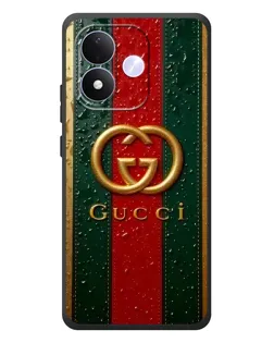 Чехол для Xiaomi Redmi Note 17 с картинкой «Gucci — фирменная полоса и золото» Чехол для Xiaomi Redmi Note 17 с картинкой «Gucci — фирменная полоса и золото»