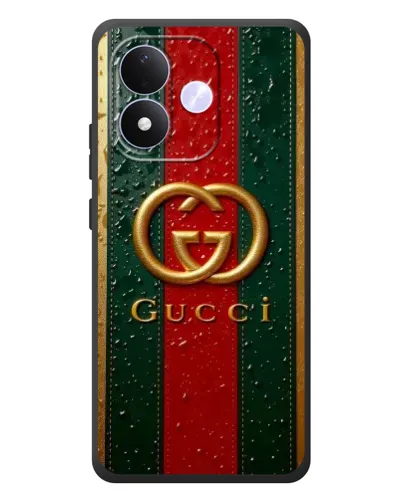 Чохол для Xiaomi Redmi Note 17 з картинкою «Gucci — фірмова смуга та золото» Чохол для Xiaomi Redmi Note 17 з картинкою «Gucci — фірмова смуга та золото»