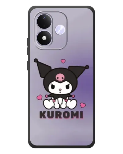 Чехол для Xiaomi Redmi Note 17 с картинкой «Kuromi — фиолетовый арт»