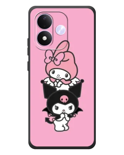 Чехол для Xiaomi Redmi Note 17 с картинкой «My Melody и Kuromi»