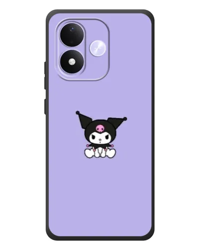 Чехол для Xiaomi Redmi Note 17 с картинкой «Kuromi — фиолетовый минимализм»