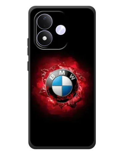 Чехол для Xiaomi Redmi Note 17 с картинкой «Логотип BMW — вспышка»
