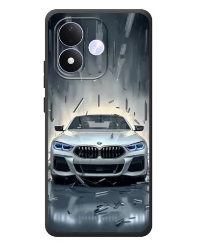 Чехол для Xiaomi Redmi Note 17 с картинкой «BMW в свете фар»