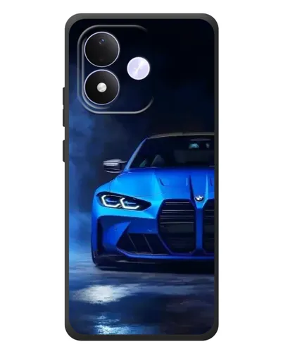 Чехол для Xiaomi Redmi Note 17 с картинкой «Голубая BMW M4»