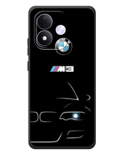 Чехол для Xiaomi Redmi Note 17 с картинкой «Минималистичный принт BMW M3»