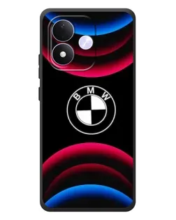 Чехол для Xiaomi Redmi Note 17 с картинкой «Логотип BMW и неоновые дуги» Чехол для Xiaomi Redmi Note 17 с картинкой «Логотип BMW и неоновые дуги»