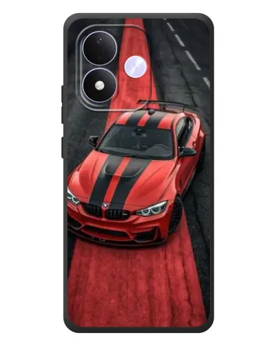 Чехол для Xiaomi Redmi Note 17 с картинкой «BMW на красной дорожке»
