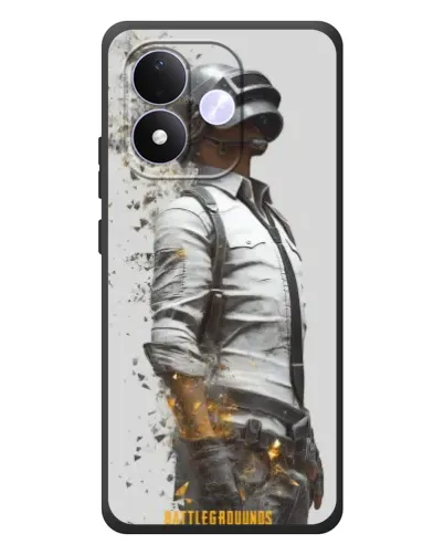 Чехол для Xiaomi Redmi Note 17 с картинкой «PUBG — боец в пыли»