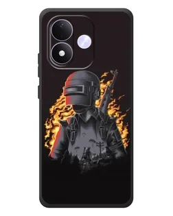 Чехол для Xiaomi Redmi Note 17 с картинкой «PUBG — огненный силуэт» Чехол для Xiaomi Redmi Note 17 с картинкой «PUBG — огненный силуэт»