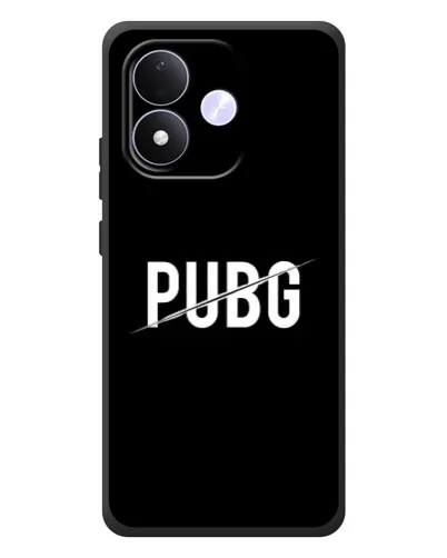 Чехол для Xiaomi Redmi Note 17 с картинкой «PUBG — белый логотип»