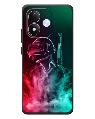 Чехол для Xiaomi Redmi Note 17 с картинкой «PUBG — огненный воин»