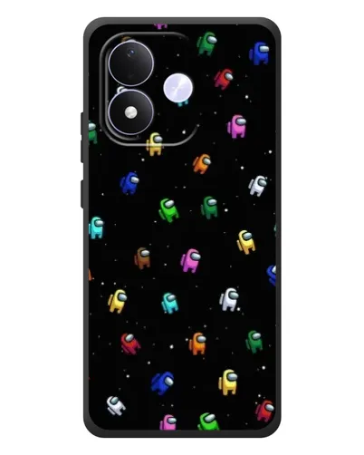 Чехол для Xiaomi Redmi Note 17 с картинкой «Экипаж Among Us»
