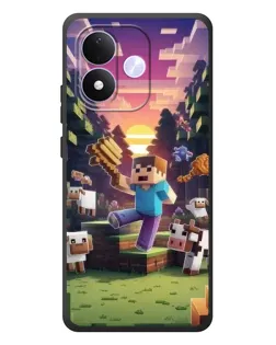 Чехол для Xiaomi Redmi Note 17 с картинкой «Стив на ферме» Чехол для Xiaomi Redmi Note 17 с картинкой «Стив на ферме»