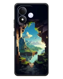 Чехол для Xiaomi Redmi Note 17 с картинкой «Вид из пещеры» Чехол для Xiaomi Redmi Note 17 с картинкой «Вид из пещеры»