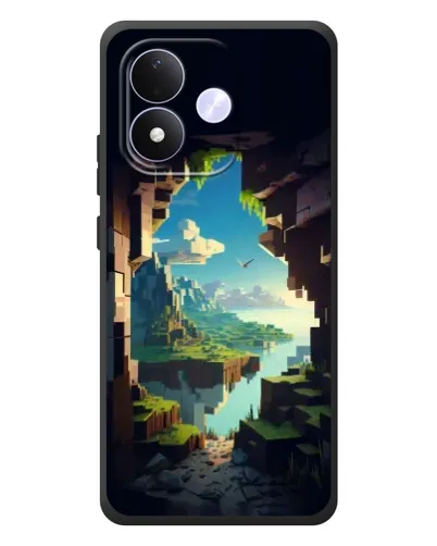 Чехол для Xiaomi Redmi Note 17 с картинкой «Вид из пещеры»