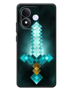 Чехол для Xiaomi Redmi Note 17 с картинкой «Алмазный меч неон» Чехол для Xiaomi Redmi Note 17 с картинкой «Алмазный меч неон»