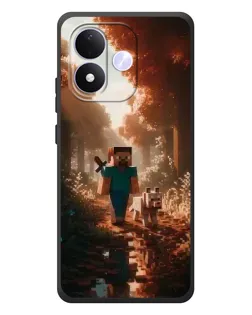 Чехол для Xiaomi Redmi Note 17 с картинкой «Стив в лесу» Чехол для Xiaomi Redmi Note 17 с картинкой «Стив в лесу»