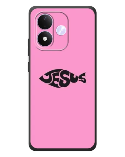 Чехол для Xiaomi Redmi Note 17 с картинкой «Розовый символ Jesus» Чехол для Xiaomi Redmi Note 17 с картинкой «Розовый символ Jesus»