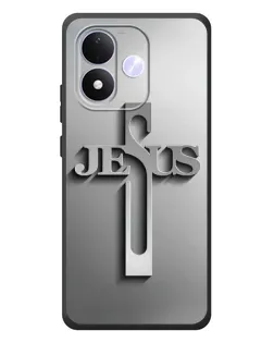 Чехол для Xiaomi Redmi Note 17 с картинкой «Металлический крест Jesus» Чехол для Xiaomi Redmi Note 17 с картинкой «Металлический крест Jesus»