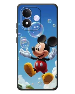 Чехол для Xiaomi Redmi Note 17 с картинкой «Mickey и мыльные пузыри»