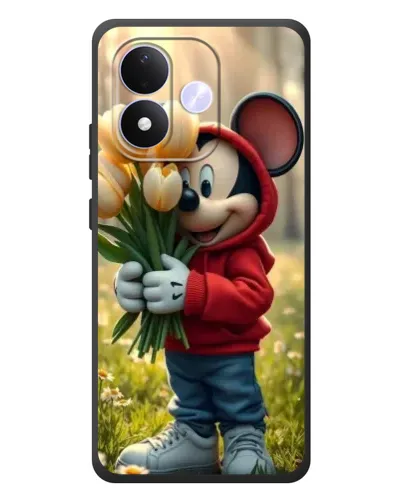 Чехол для Xiaomi Redmi Note 17 с картинкой «Микки с тюльпанами» Чехол для Xiaomi Redmi Note 17 с картинкой «Микки с тюльпанами»