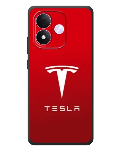 Чехол для Xiaomi Redmi Note 17 с картинкой «Tesla Red Classic»