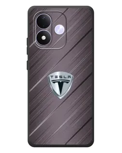 Чехол для Xiaomi Redmi Note 17 с картинкой «Металлическая текстура Tesla» Чехол для Xiaomi Redmi Note 17 с картинкой «Металлическая текстура Tesla»