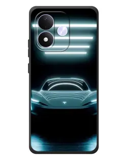 Чехол для Xiaomi Redmi Note 17 с картинкой «Tesla в неоне» Чехол для Xiaomi Redmi Note 17 с картинкой «Tesla в неоне»