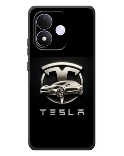 Чехол для Xiaomi Redmi Note 17 с картинкой «Tesla — серебристое авто» Чехол для Xiaomi Redmi Note 17 с картинкой «Tesla — серебристое авто»