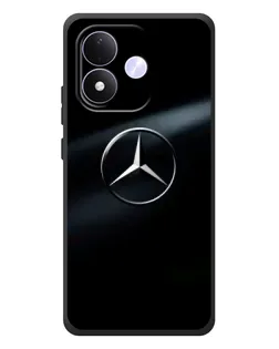 Чехол для Xiaomi Redmi Note 17 с картинкой «Mercedes на металле»