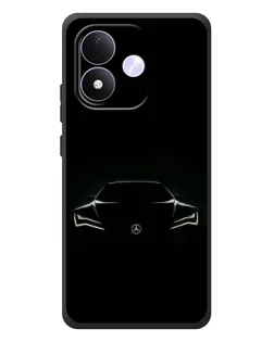 Чехол для Xiaomi Redmi Note 17 с картинкой «Mercedes — силуэт авто»