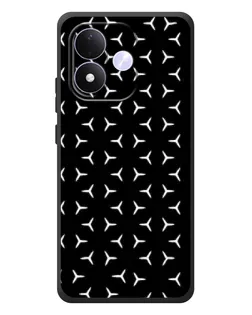Чехол для Xiaomi Redmi Note 17 с картинкой «Mercedes паттерн звезд»