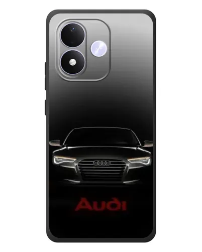 Чехол для Xiaomi Redmi Note 17 с картинкой «Audi — градиентный контур»