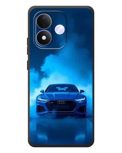 Чехол для Xiaomi Redmi Note 17 с картинкой «Audi — голубая энергия»