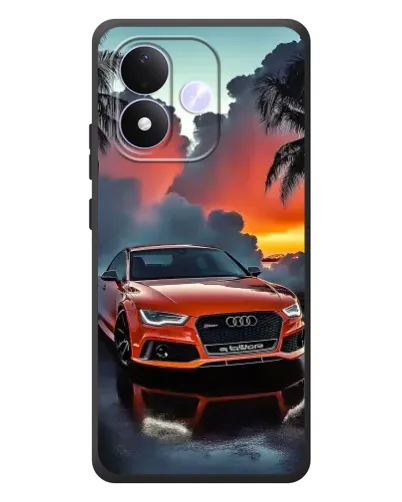Чехол для Xiaomi Redmi Note 17 с картинкой «Audi — закат»