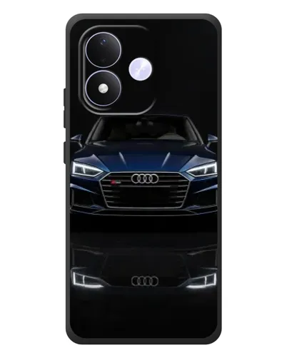 Чехол для Xiaomi Redmi Note 17 с картинкой «Audi — ночное отражение»
