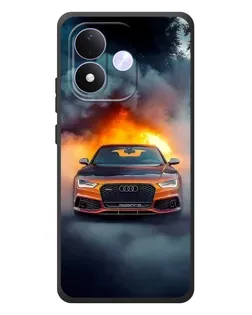 Чехол для Xiaomi Redmi Note 17 с картинкой «Audi в огненном дыму» Чехол для Xiaomi Redmi Note 17 с картинкой «Audi в огненном дыму»