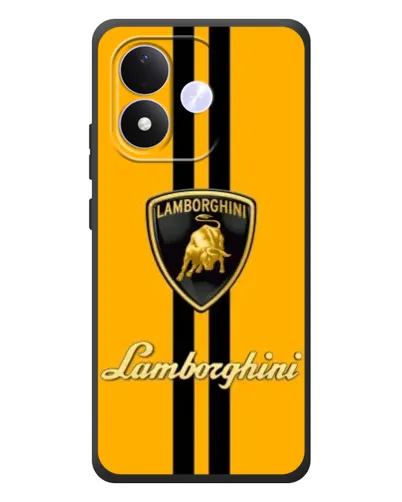 Чехол для Xiaomi Redmi Note 17 с картинкой «Lamborghini Stripe желтый»