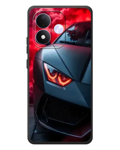 Чехол для Xiaomi Redmi Note 17 с картинкой «Lamborghini красное сияние»