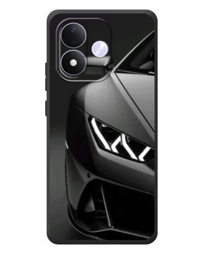 Чехол для Xiaomi Redmi Note 17 с картинкой «Lamborghini фары детализация»