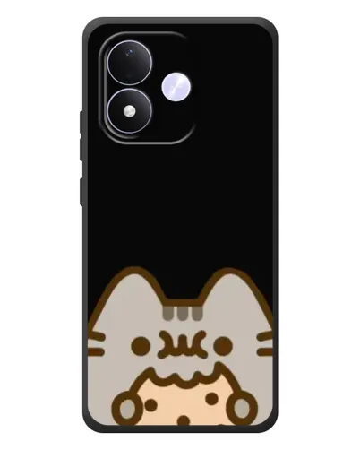 Чехол для Xiaomi Redmi Note 17 с картинкой «Пушин на черном»