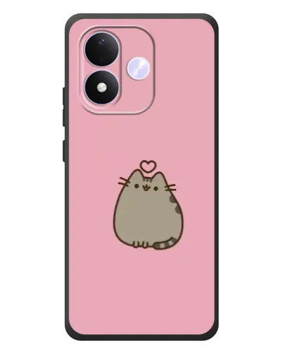 Чехол для Xiaomi Redmi Note 17 с картинкой «Pusheen сердце»