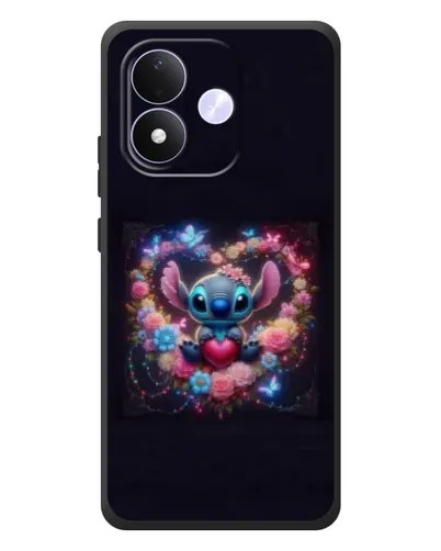 Чехол для Xiaomi Redmi Note 17 с картинкой «Stitch в цветах» Чехол для Xiaomi Redmi Note 17 с картинкой «Stitch в цветах»