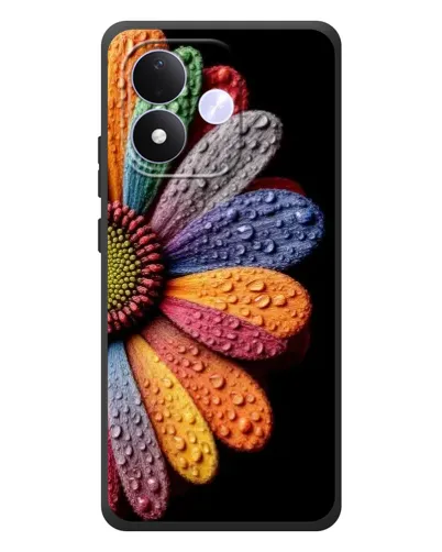 Чехол для Xiaomi Redmi Note 17 с картинкой «Радужный цветок»