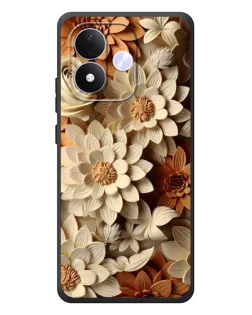 Чехол для Xiaomi Redmi Note 17 с картинкой «Бежевый флористический декор» Чехол для Xiaomi Redmi Note 17 с картинкой «Бежевый флористический декор»