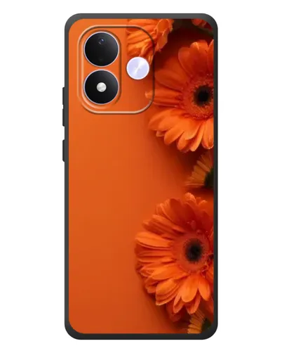 Чехол для Xiaomi Redmi Note 17 с картинкой «Оранжевые герберы»